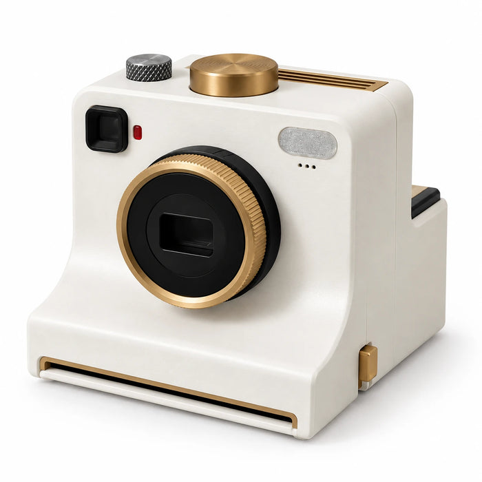White SipPixel Latte Art Camera on a white background